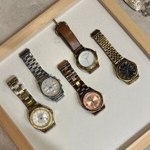 Marc Jacob’s & Micheal Kors Mixed Metal Watch Lot - Gold, Silver, Rose Gold